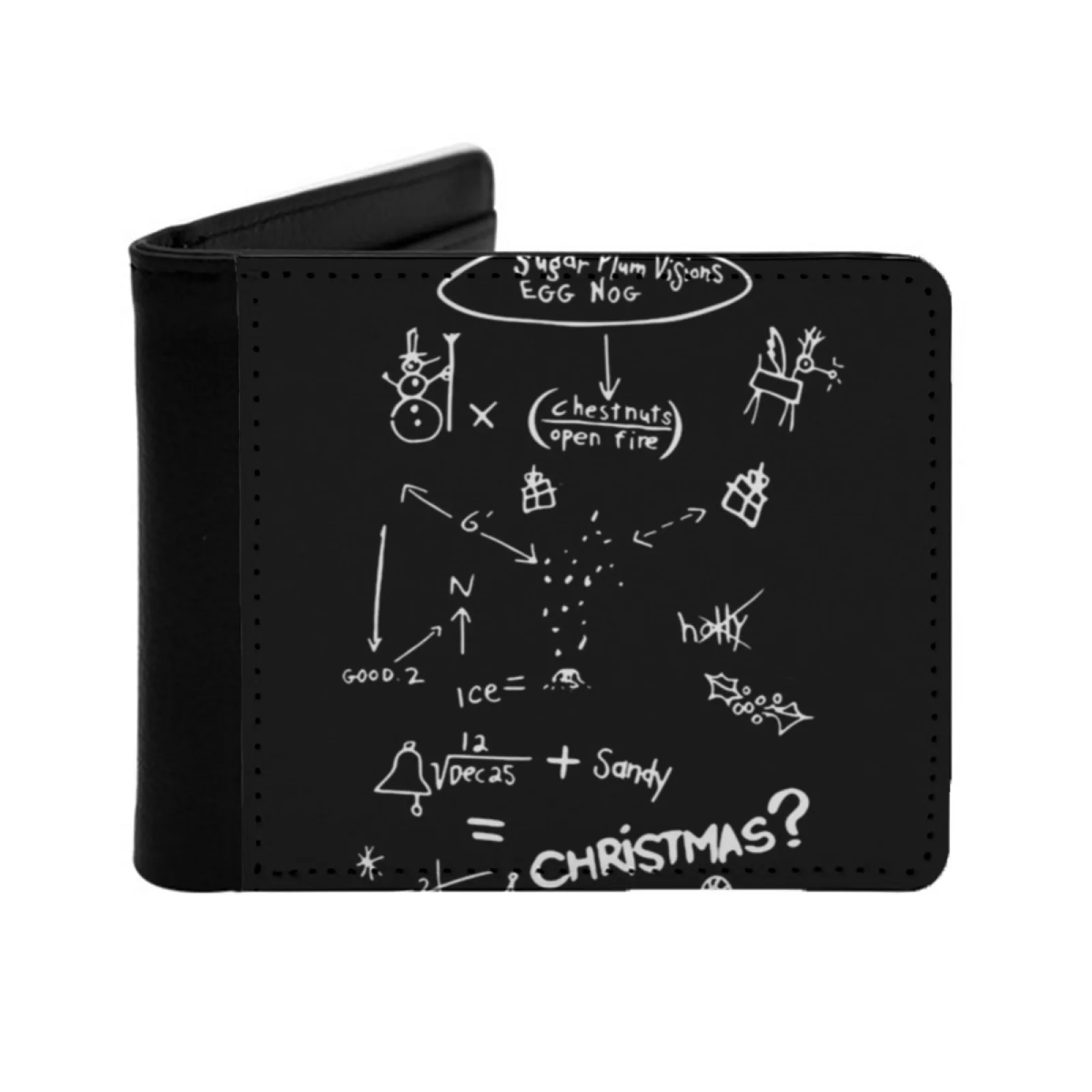 

Короткий мужской кошелек Equation, многофункциональный кошелек, мужской кошелек из искусственной кожи, рождественский кошелек Equation Jack, персонализированный принт