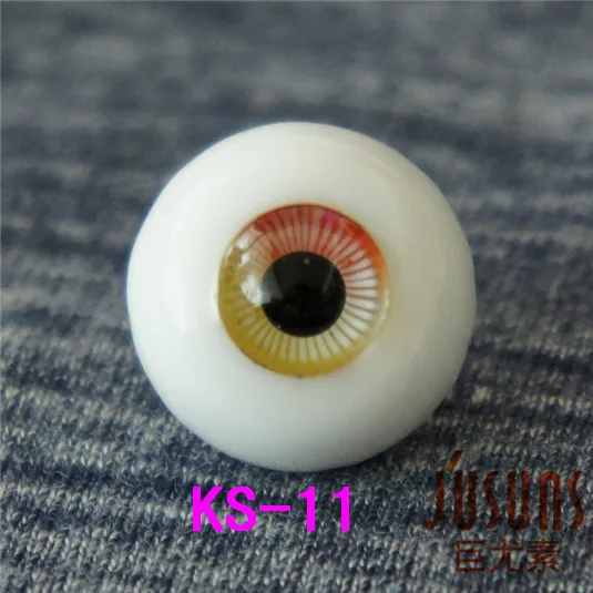 

KS Series Promotion BJD Glass Eyes Blend Colorful Styles Handmade Doll Eyes 6MM-24CM Suitable for 6-18 Inch Dolls