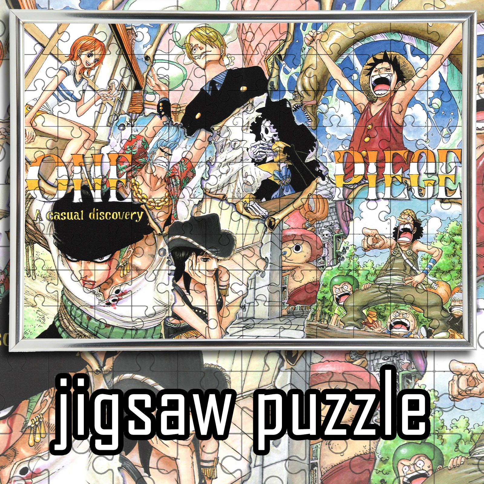 

Пазл с тематикой One Piece, высококачественный, 108/200/300/500/1000 деталей, деревянная игра-головоломка, украшение для дома, подарок