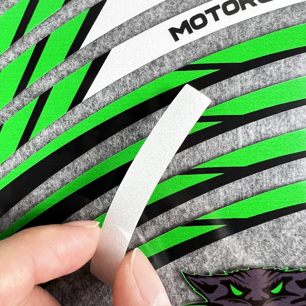 Motorcycle Wheel Sticker Rim Decal Tape Accessori For z750 z800 z650 h2r z900 z1000 Ninja 300 w800 z400 Zx6r Versys