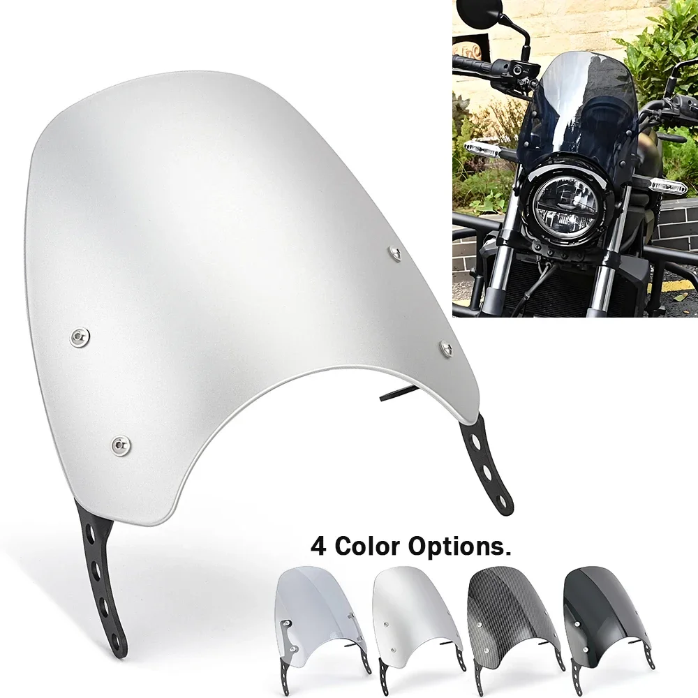 For Kawasaki Eliminator 500 Windscreen Windshield Motorcycle Wind Deflector Shield Eliminator500 2024 2025