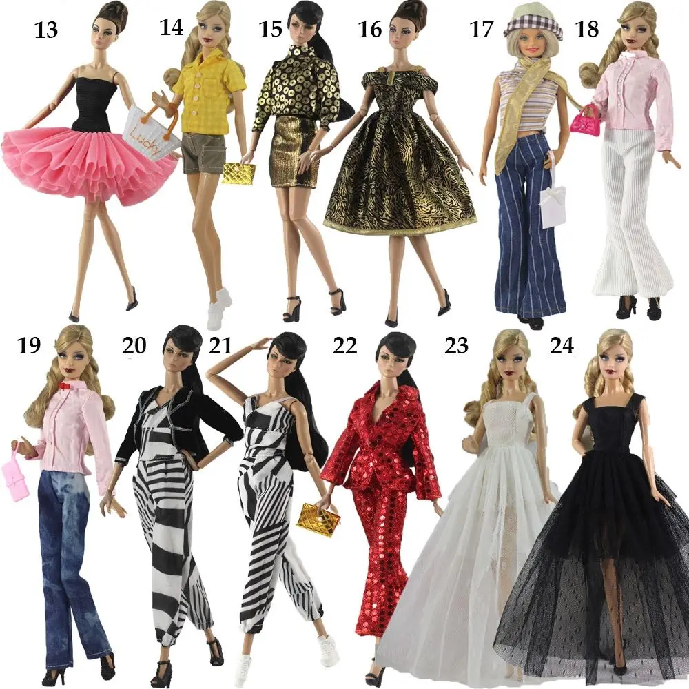 Multi-styles 11.5" Casual Wears Dolls Trousers Clothes Accessories Leather Pants Shorts Doll Coats Jeans