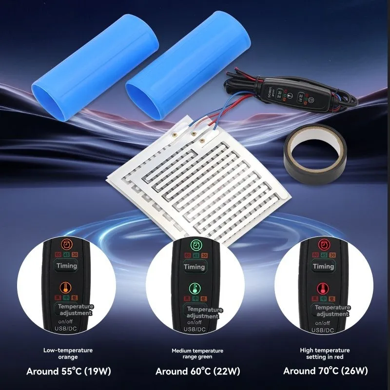 Handlebar Heater Motorcycle Heating Handle Cover Heated Grips Portable Handle Covers For Motorcycles view 3