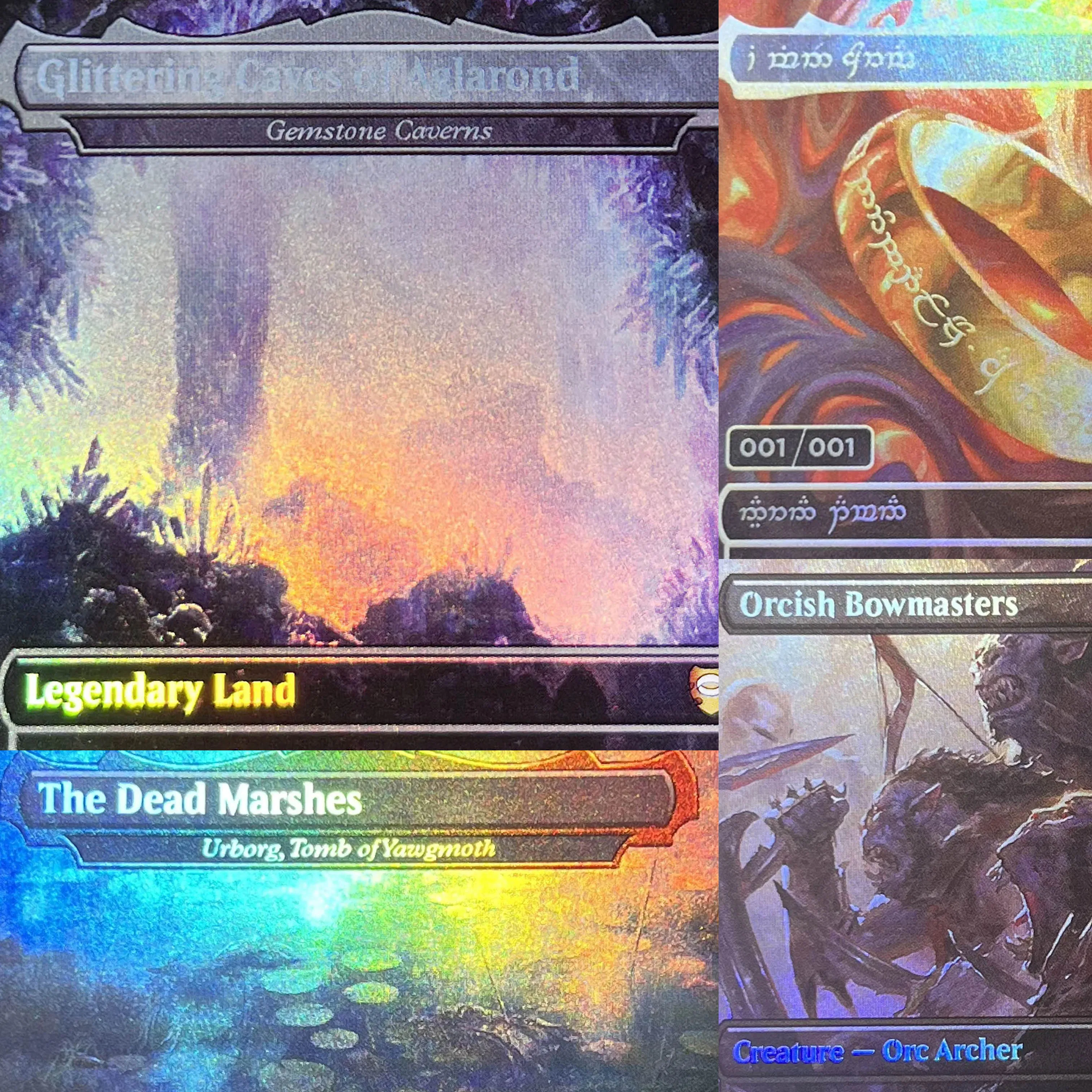 LTC LTR FOIL3--002 Tarjetas Proxy TCG Mágicas, Cajas de Cabal, Tumba Antigua, El Anillo Único, La Gran Henge, Reunión