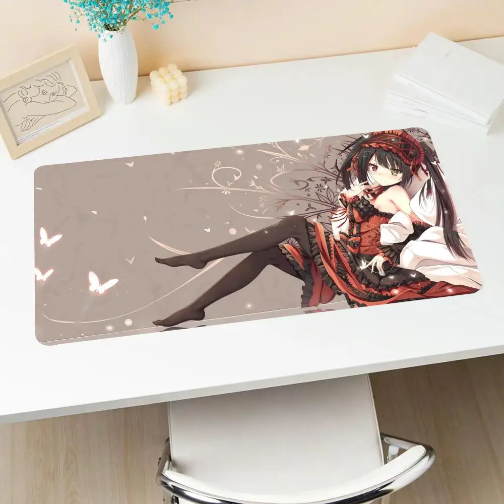 T-Tokisaki K-Kurumi Date A Live 700x400mm Mouse Pad Art Carpet 1000x500mm Play Mats Office Mat Mousepad Rubber Gamer Mousepad De