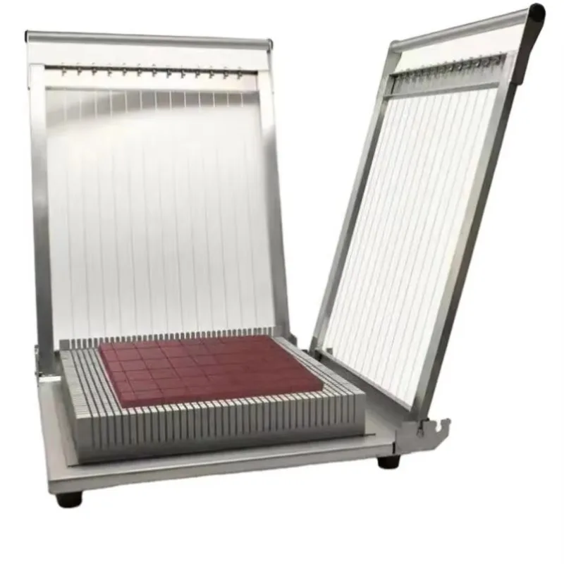 Manual Type 400*400Mm Cotton Candy Truffle Cutting Machine Guitar Cutter Cut Milk Oat Peanut Grain Chocolate Cube