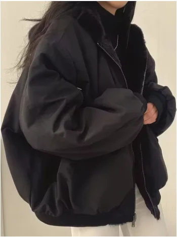 Retro Wasteland Wind Men Women Jacket Pleated Design Flight Jacket Baseball Suit Cotton Suit American Parkas Hip Hop Winter Coat