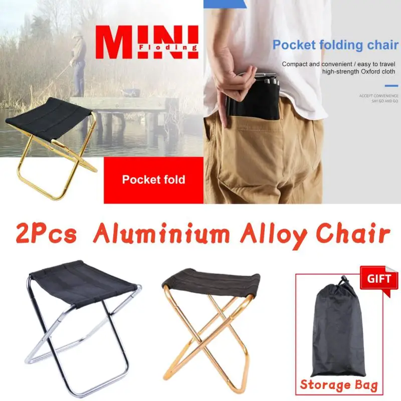 

Home Camping Stool 2 Pack,Portable Folding Stool for Outdoor Gardening and Beach Hiking Fishing,foot stool with Carry Bag