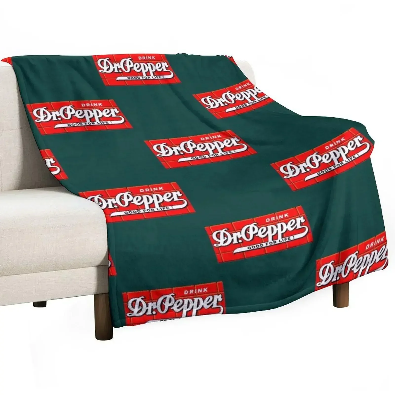 

Dr Pepper - Good for Life! Classic Throw Blanket Warm Flannel Blanket for Couch Chair Bedroom