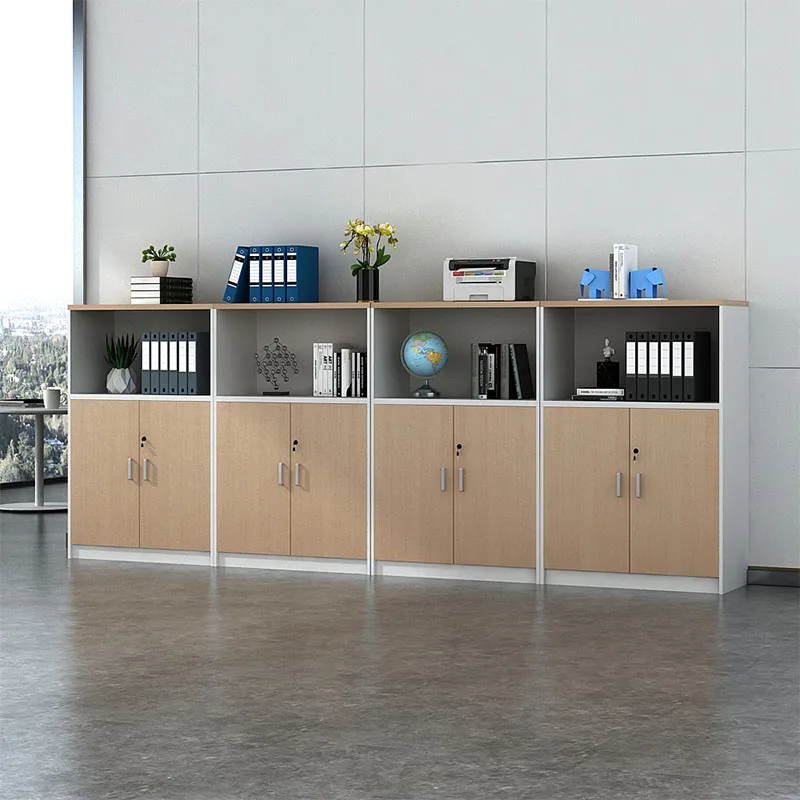 Contemporary Modern Wooden File Cabinets For Office School Workshop-Practical Furniture Organizing Storing Documents Archives