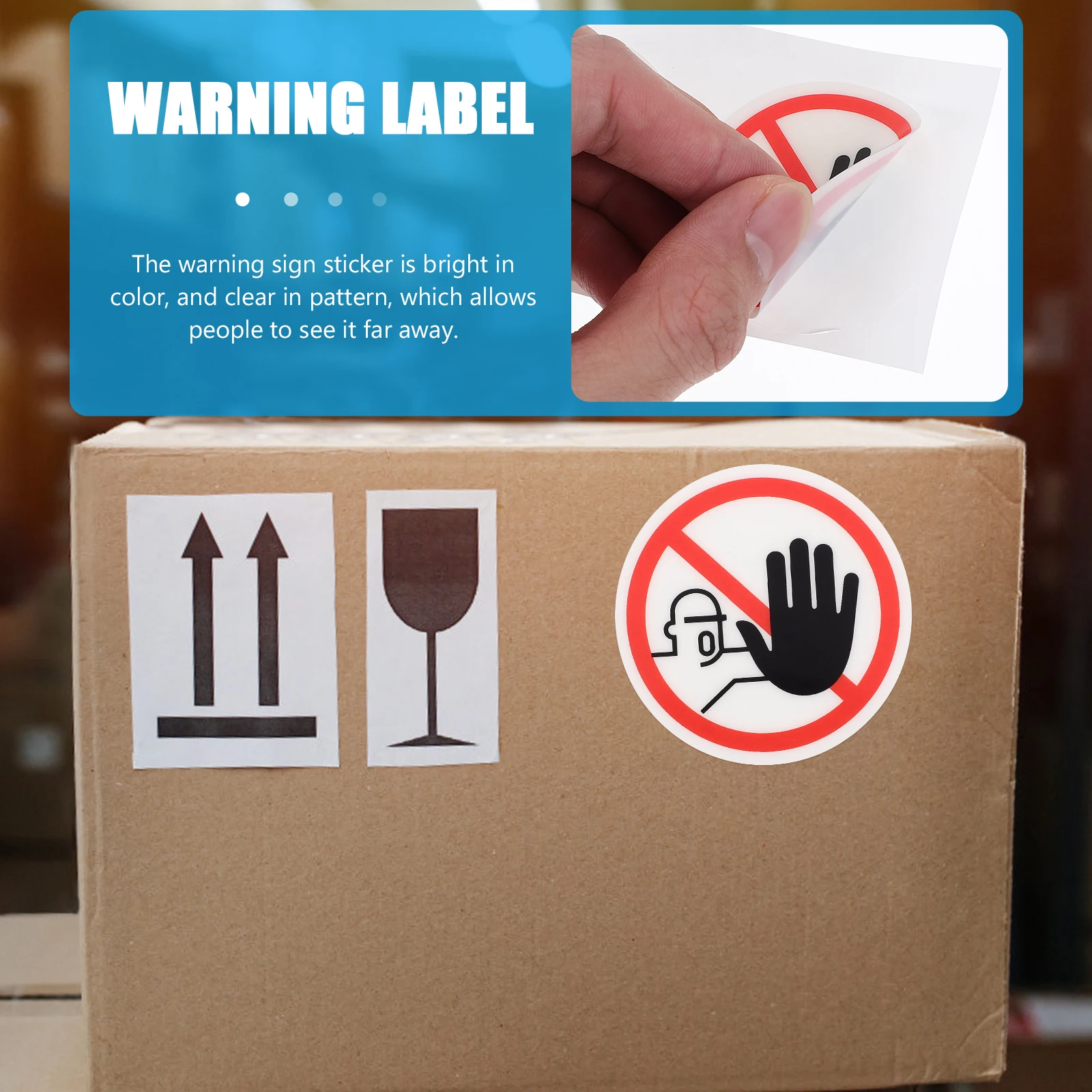 

Bright Do Not Touch Warning Sign Stickers PVC Safety Decals Adhesive Labels For Equipment