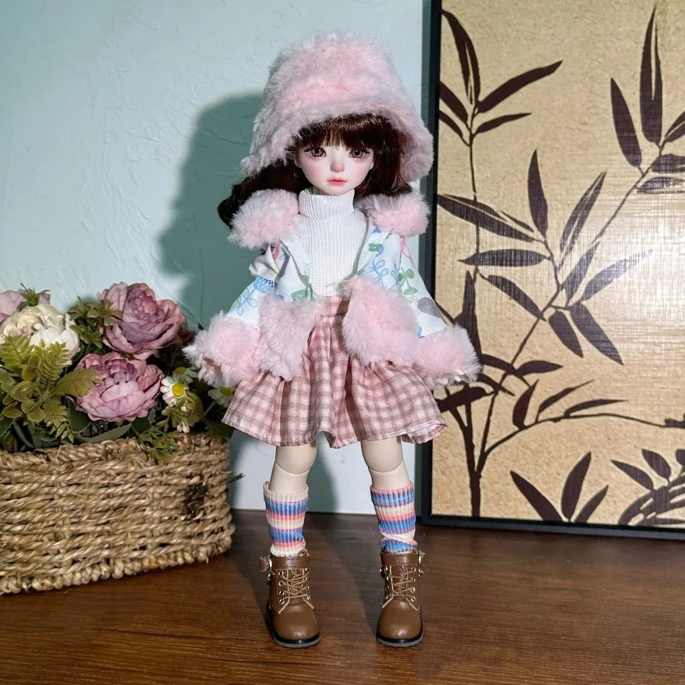 Fashion 30cm Doll Clothes Pretty Sweater Coat 1/6 BJD Doll Outfit Set Casual Fall and Winter Style Doll Accessories