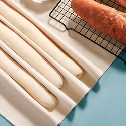 Thick Pastry Baker's Couche Proofing Cloth Linen Fermented Cloth Baking Mat Dough Bakers Pans Proving Bread Baguette Flax Cloth