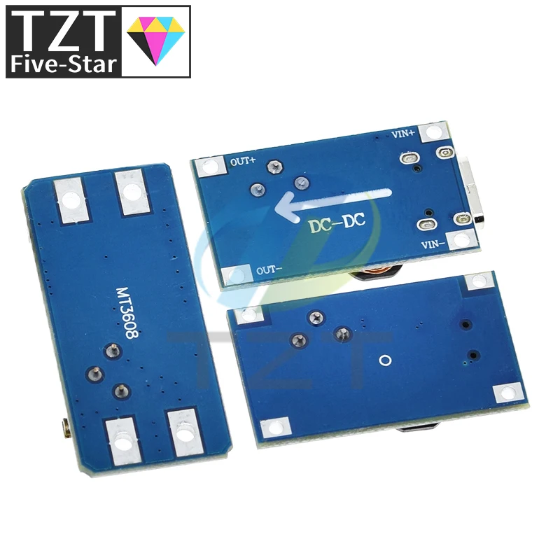 TZT 1/5PCS MT3608 DC-DC Step Up Converter Booster Power Supply Module Boost Step-up Board MAX output 28V 2A