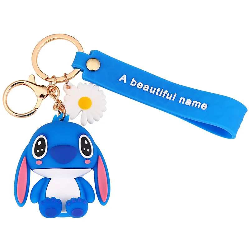 2025 Miniso creative three-dimensional blue chubby children's dolls, mini keychain pendants, and bag pendants
