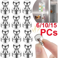 6/10/15pcs Magnetic Pins Thumbtacks for Whiteboard Cone Super Strong Fridge Pushpin Magnets Home Storage Tools
