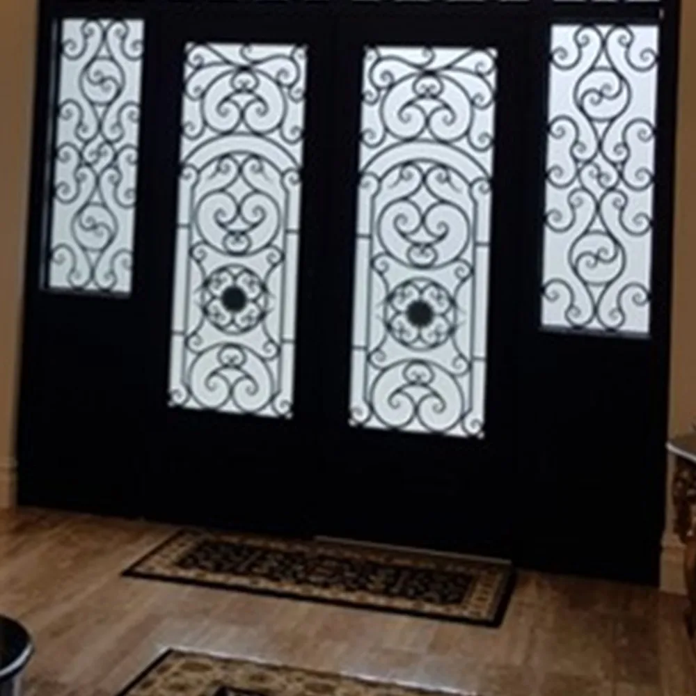 

Front Double Iron Doors Modern Design Glass China Manufacturer Suppliers