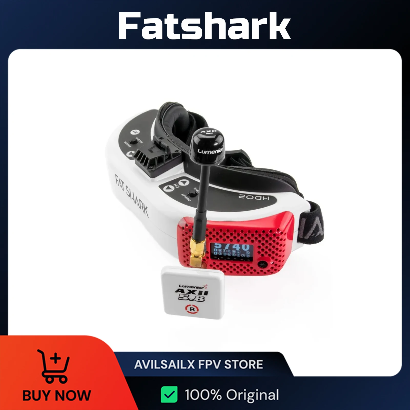 

Fatshark Dominator HD02 1280x960 Oled 46-degree Fov Fpv Goggles Headset For Rc Fpv Racing Long Range