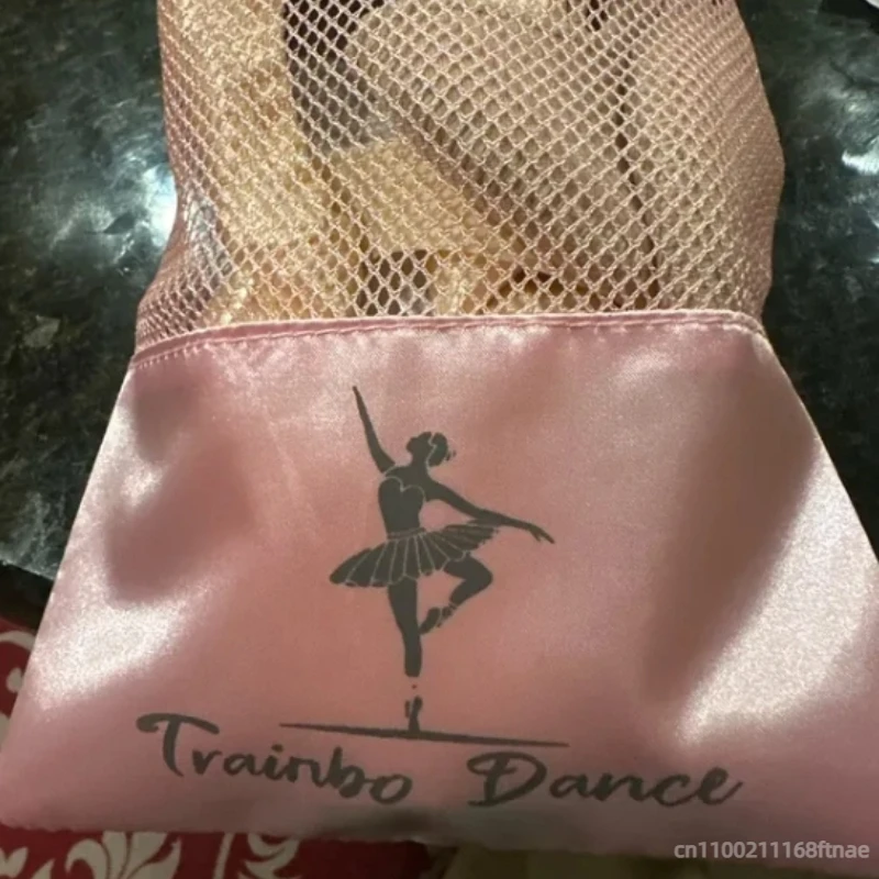 Sac de rangement pour chaussures de danse, chaussures d'entraînement, sac en maille à semelles souples, accessoires de rangement pour chaussures de danse en Studio de danse