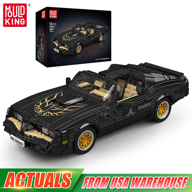 mold-king-10029-giocattoli-per-auto-tecniche-il-moc-firebird-auto-d'epoca-building-block-assembly-oldtime-car-brick-regalo-di-natale-per-bambini