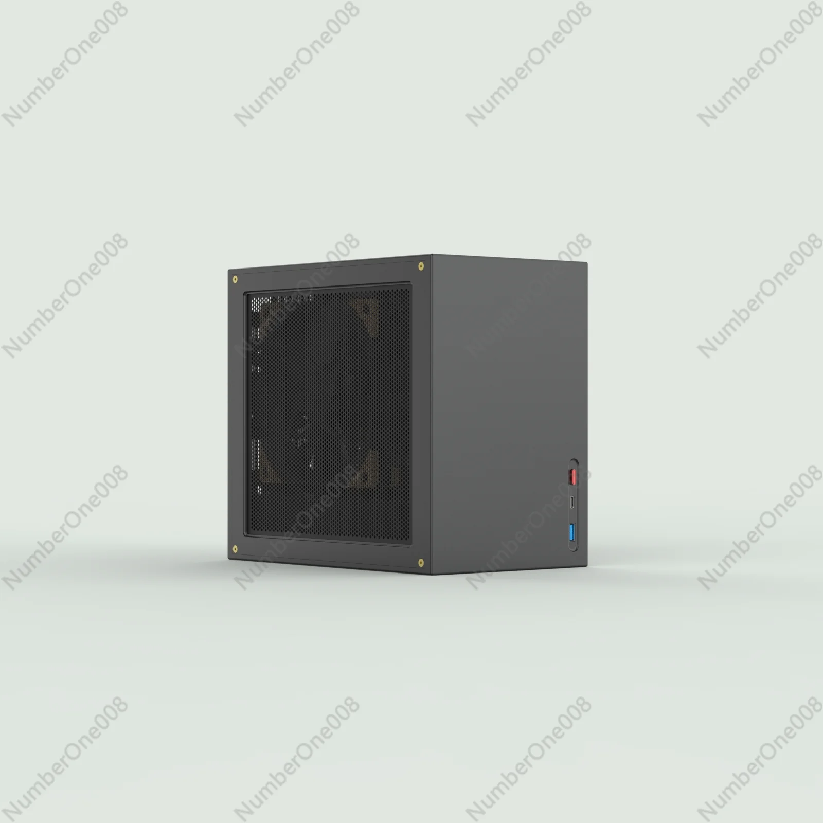 F8 التوصيل المباشر SFX125 برج مروحة 120 تبريد المياه 5060ti الألومنيوم النقي CNC ITX #1