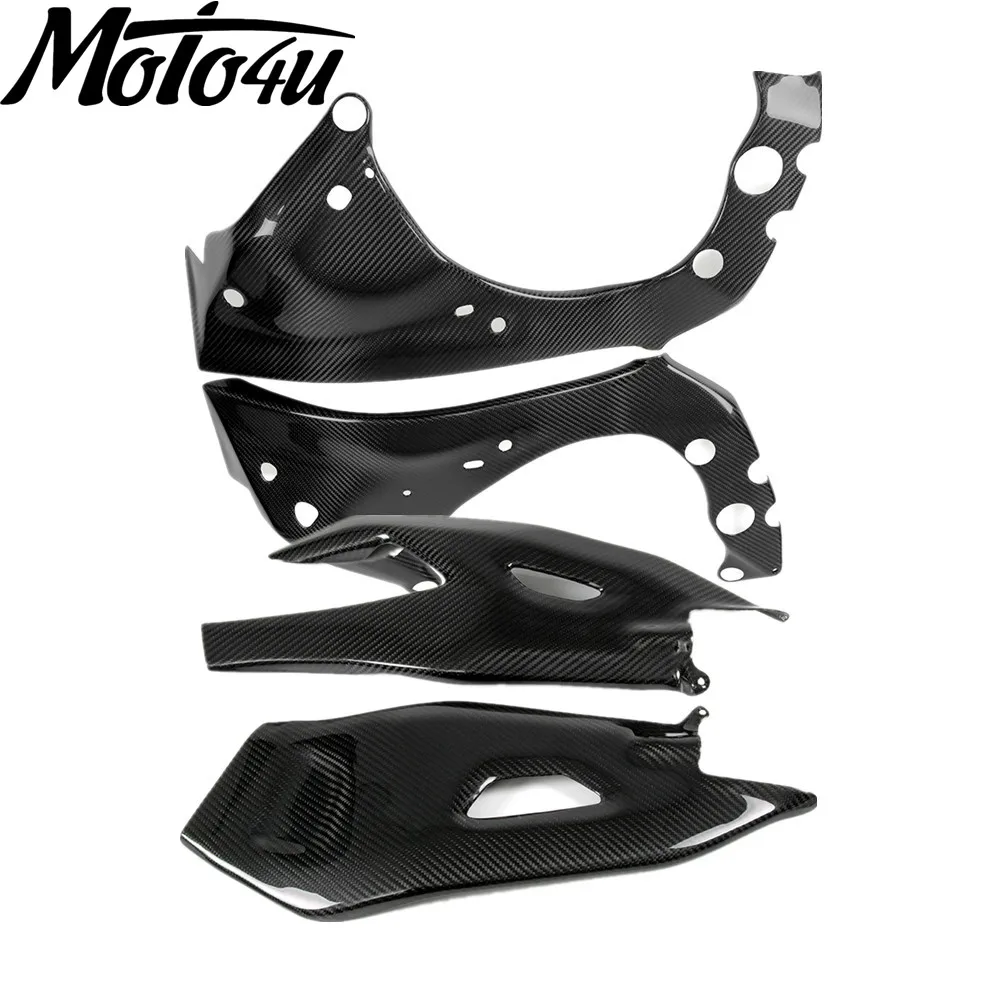 For Yamaha R1 R1M 2015 2016 2017 2018 2019 2020 2021 2022 2023 2024 Carbon Fiber Motorcycle Frame Covers and Swingarm Covers