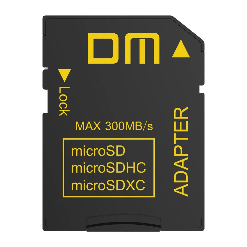 DM SD Adapter SD4.0 UHS-IIcomptabile with microSD microSDHC microSDXC transfer speed can up to 300MB/s