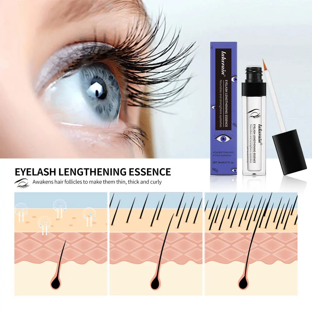 7 วัน Fast Natural Eyelash Growth Serum Eyebrow Enhancement Eyelash Lift ยาวหนาขนตาเปิดใช้งานรูขุมขน