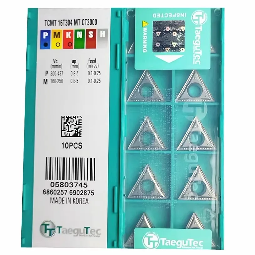 

TCMT16T304 TCMT16T308 MT CT3000 Металлокерамическая вставка Режущий инструмент Внутренний токарный инструмент Высококачественные токарные инструменты Токарная вставка с ЧПУ