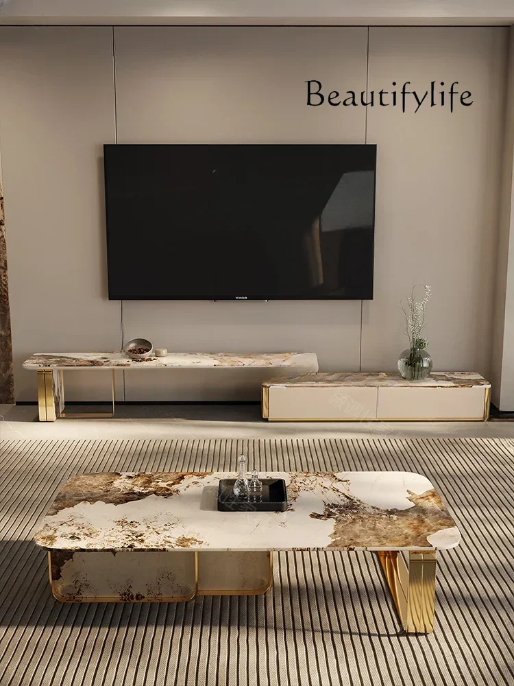 

Nordic Style Household Minimalist Marble TV Cabinet