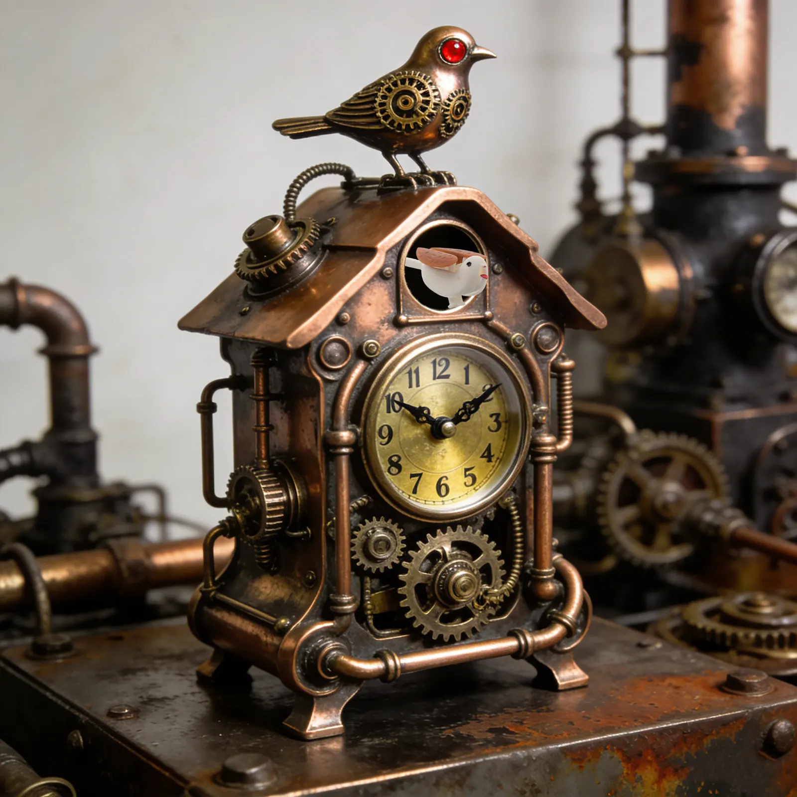 4 Pcs Cuckoo Clock Bird Wall Repair Part Decorative Singing DIY Retro Spare Vintage