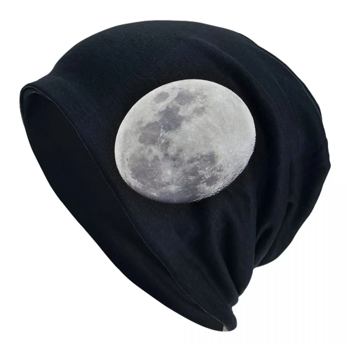 Our Full Moon Warm Knitted Cap Fashion Bonnet Hat Autumn Winter Outdoor Beanies Hats for Unisex Adult