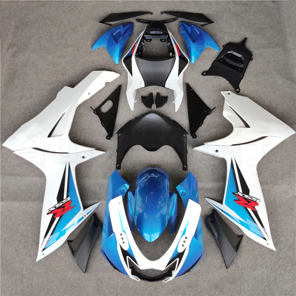 ABS Plastic Injection Fairing Kits For Suzuki GSXR 600 GSX-R 750 K11 2011 2012 2013 2014 2015 2016 Blue&White