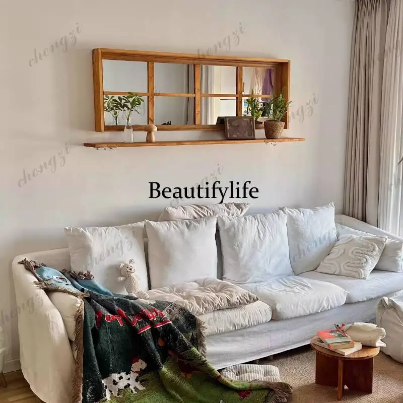 A68Personalised Classic Mirror Decor Universal Girl Long Infinity Bedroom Mirror Decor Makeup Standing Lusterko Home Decor Items