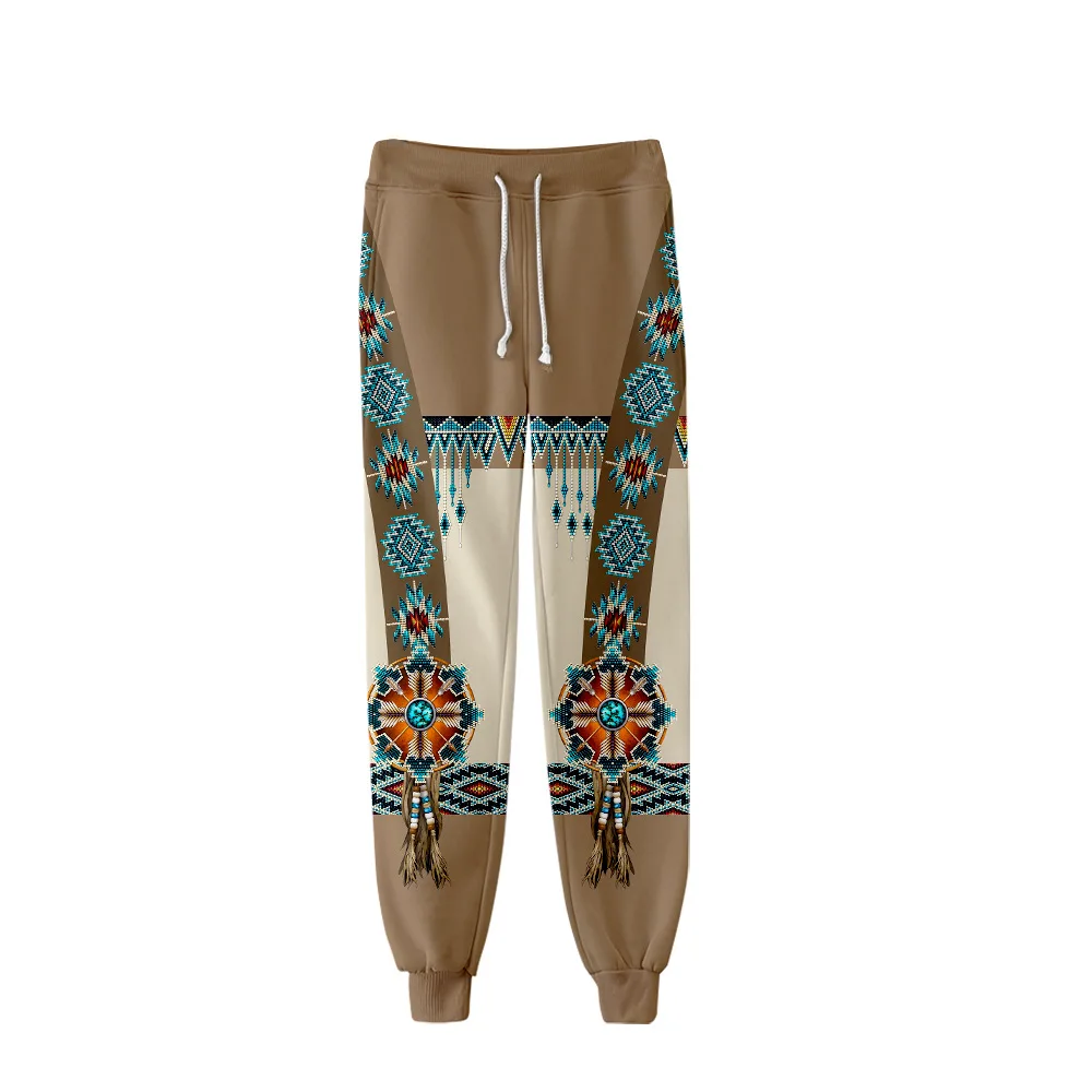 

2026 New Native American Pants 3D Jogging Pants Sports Cool Men's Pants Straight Tube New Street Wear