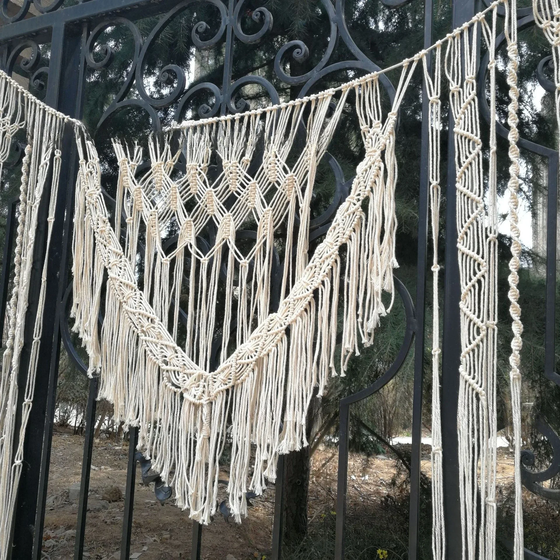 

Weaving Nordic style, door curtains, curtains, bohemian style, handmade cotton rope, tapestries