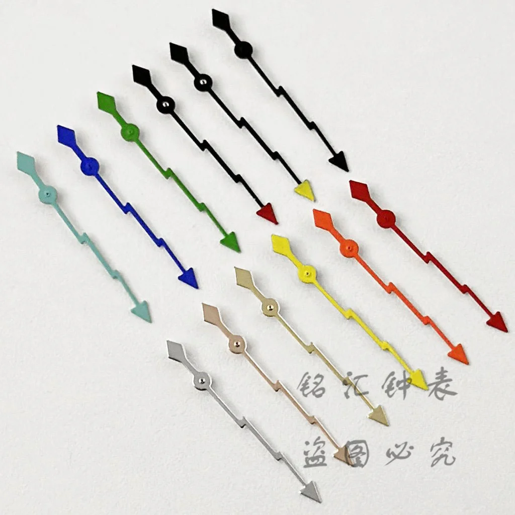 NH35 13MM Silver Gold Black Red Green Hands Lightning Second Watches Needles Fit NH35 4R35 NH36 4R36 Movement Replacement Parts