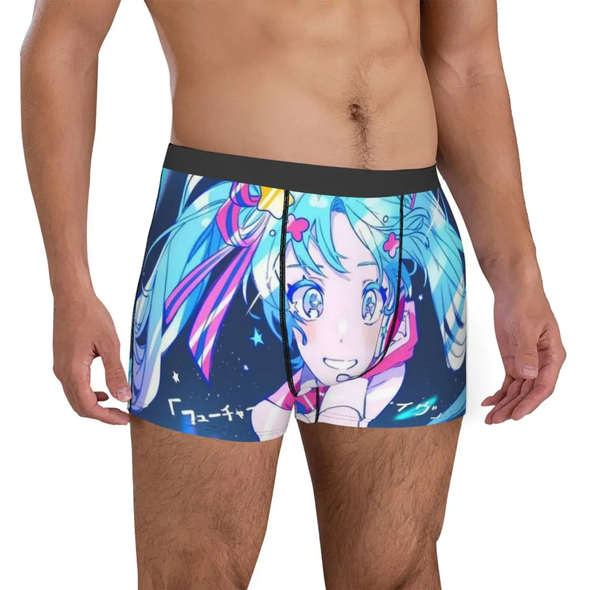 メンズ 初音ミク ボクサーパンツ   快適な下着 ショーツ ボクサーブリーフ