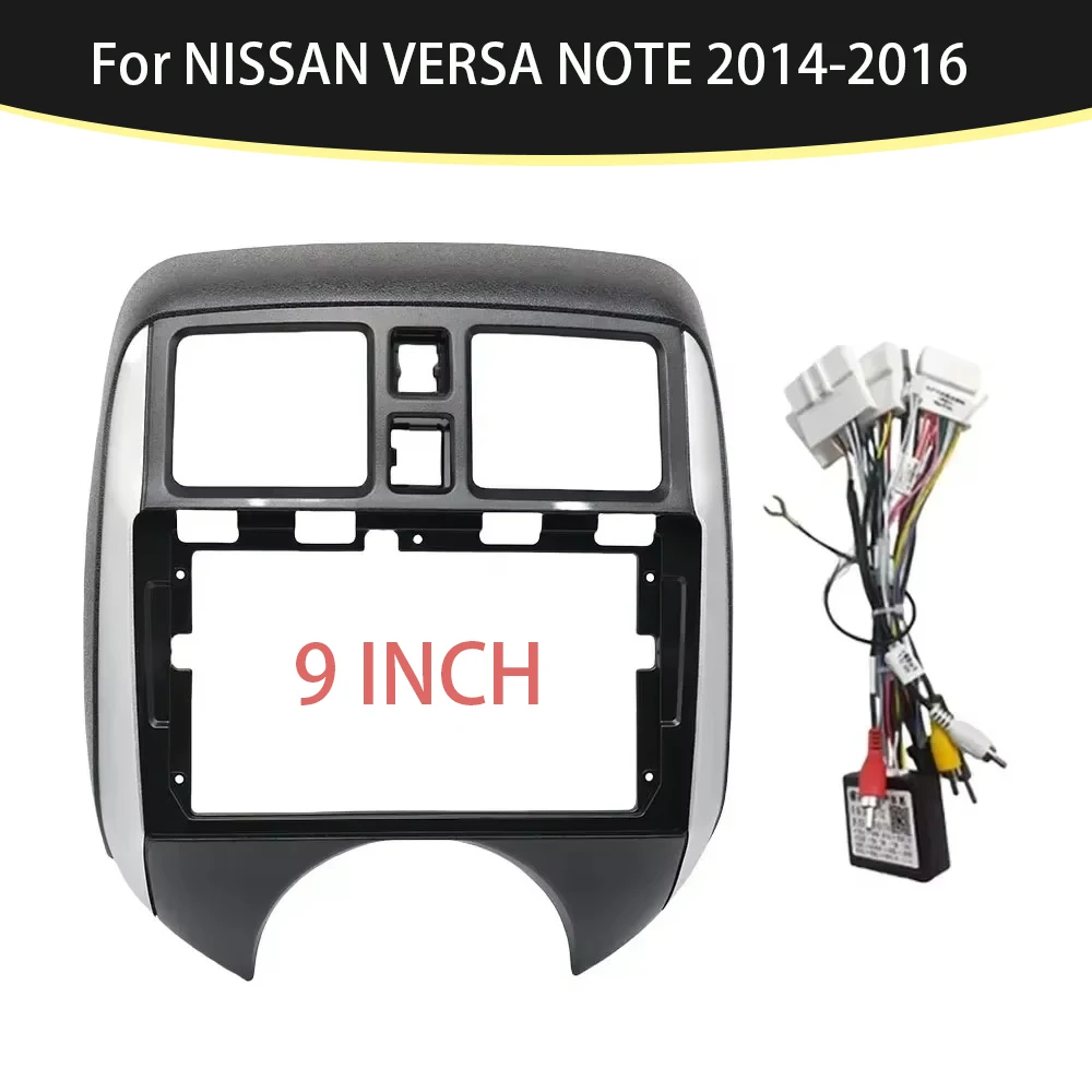 

9" 2 DinCar Radio Fascias Android GPS MP5 Stereo Player Head Unit Panel Dash For NISSAN VERSA NOTE 2014-2016