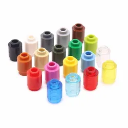 210pcs building blocks MOC technology creates cylindrical bricks 1 X 1 children's building block toys compatible with 3062