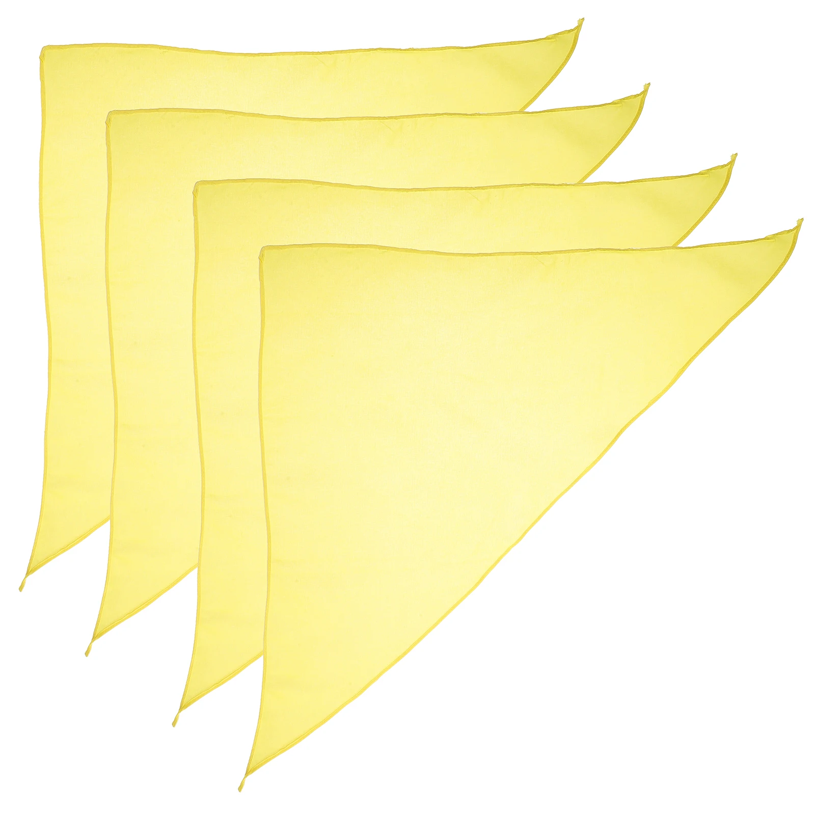 4pcs Dog Large Size Polyester Triangle Scarf Dog Polyester Bandana Pet Photo Prop Washable Outdoor Party Decor Accessory