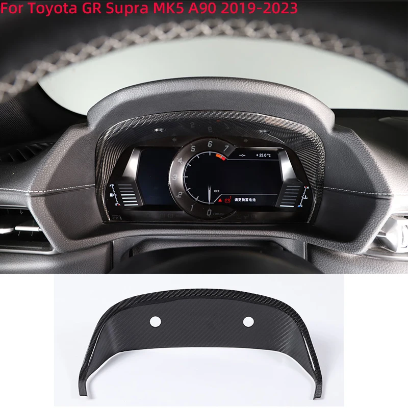 

For Toyota GR Supra MK5 A90 2019-2023 Real Carbon Fiber Dashboard Decorative Frame Car Interior Modification Auto Accessories