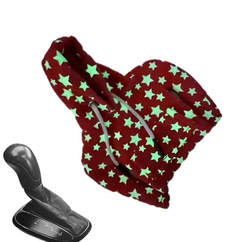 小銭入れカバーパーカー,面白いセーター,ギアシフト,ユニバーサルシフトノブ,夜に輝く,星の装飾