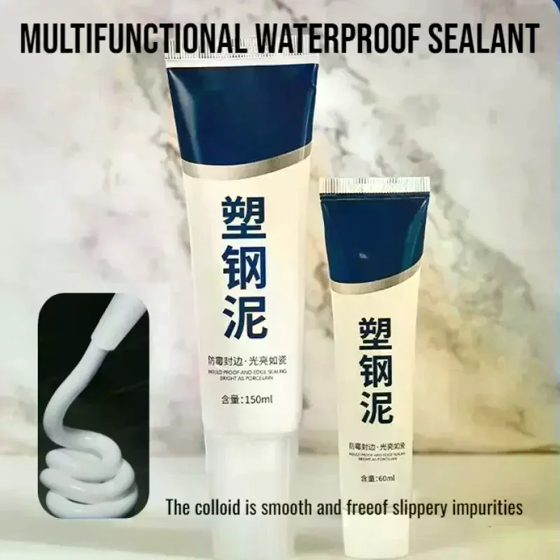 60/150ml Plastic Steel Mud Waterproof Glue Kitchen Bathroom Anti-Mildew Glue Epoxy Resin Leak Plugging And Caulking Sealant Hom