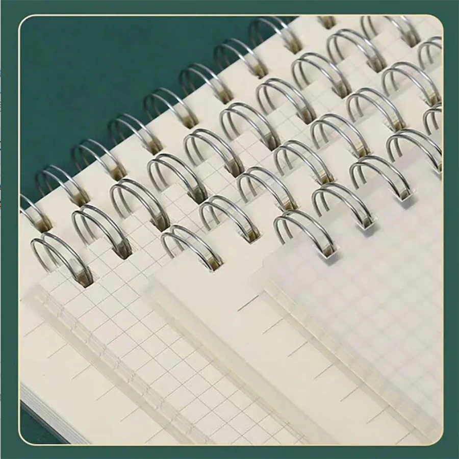 A4 B5 A5 Thickened Coil Notebook Flipped Up 120 Sheets/240 Pages Line Notebook Notepad School Office Supplies