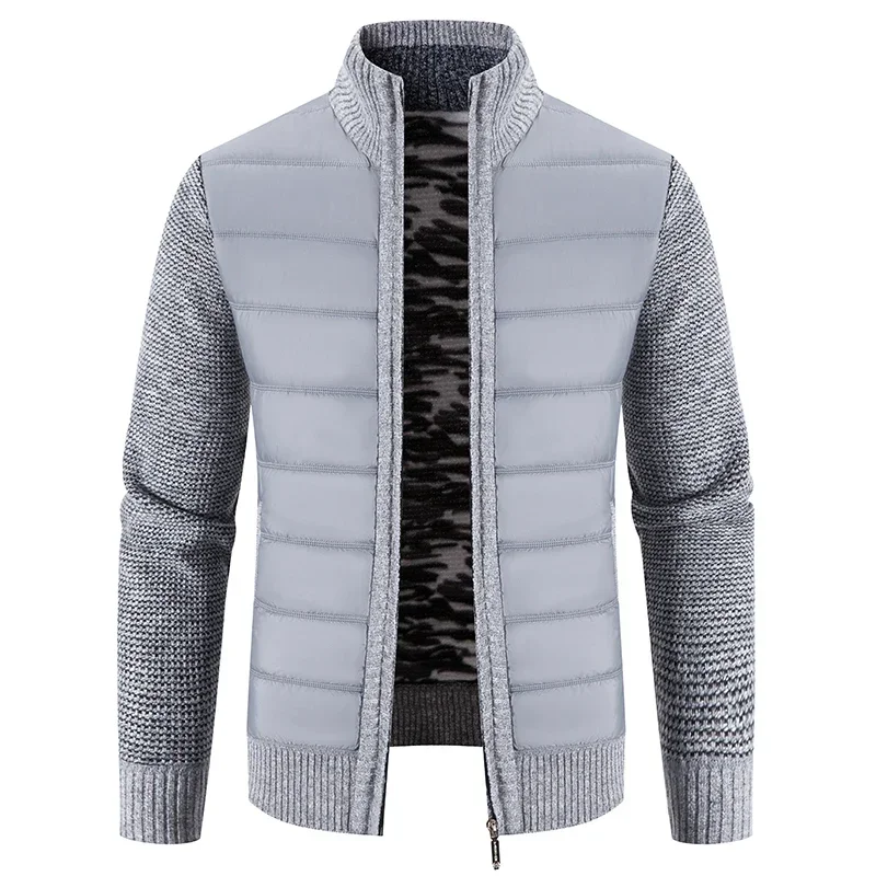 

Men Winter Sweatercoats Cardigan Sweaters Jackets Good Quality Male Stand-up Collar Casual Cardigans Slim Fit Sweaters