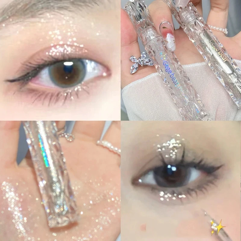 Diamond liquid eyeshadow lying silkworm pearl super-flash makeup fine glitter eyeshadow powder high-gloss eyeliner