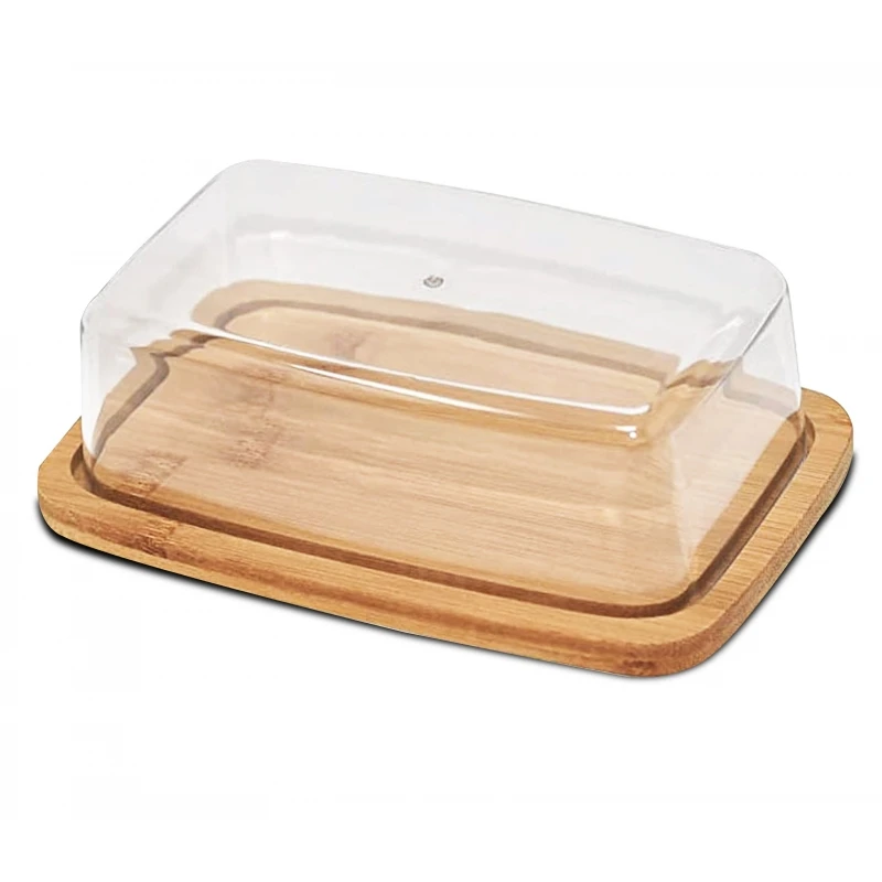 Bamboo collection tray bambu cheese cheese serving snacks with lid 19x12,5x5,2 cm 121656