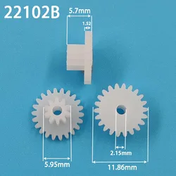 22102B 0.5M Double Layer Gear 22T + 10 Teeth POM Plastic Pinion Wheel DIY Toy Parts Accessories Sample Order