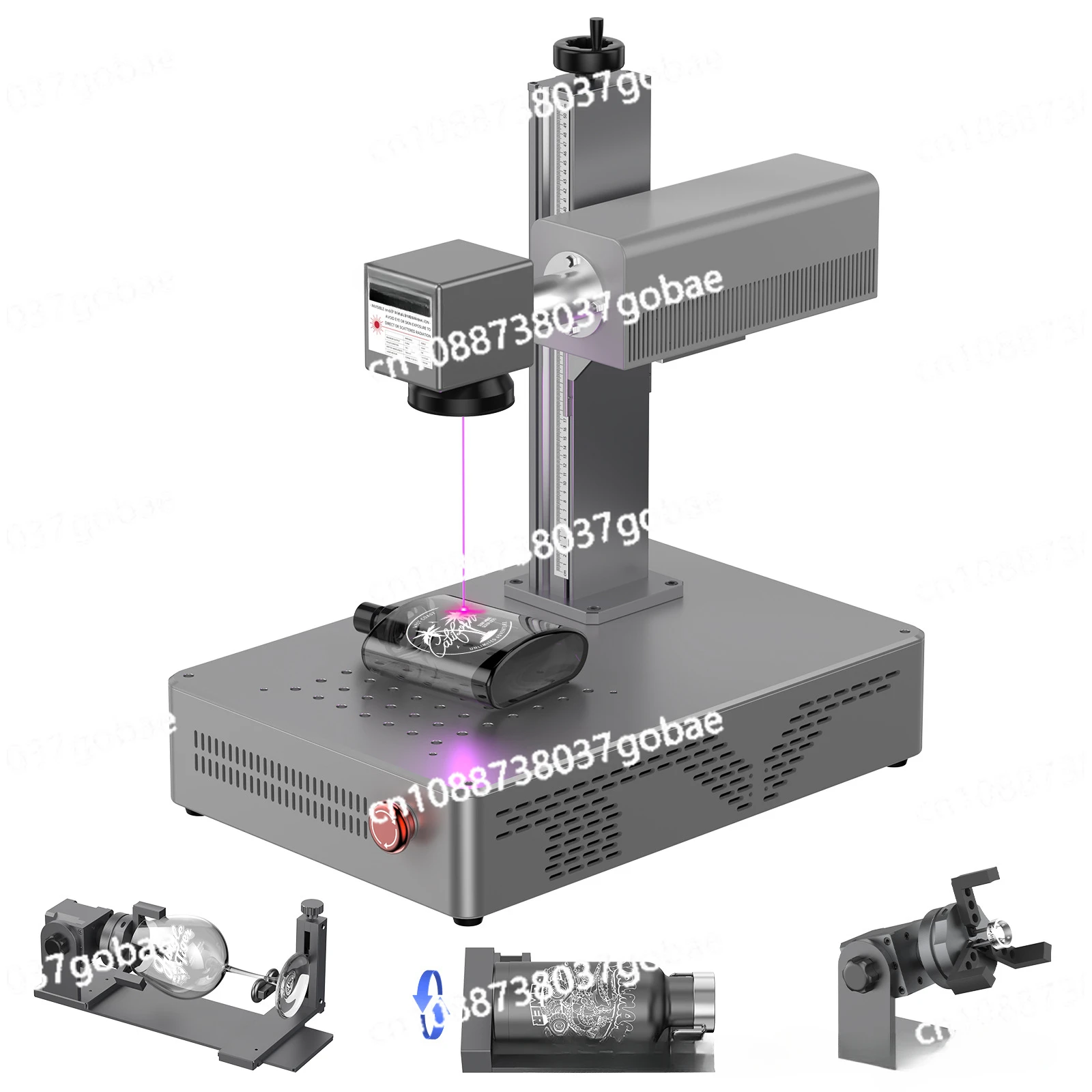 

All Material UV Laser Marking Machine Engraving Plastic Leaves Metal Jade Wood Bamboo Glass Silicone Lettering